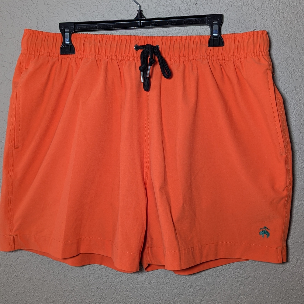 Brooks Brothers Vibrant Orange Swim Shorts
